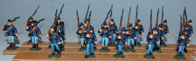 Union infantry Marching Right Shoulder Shift